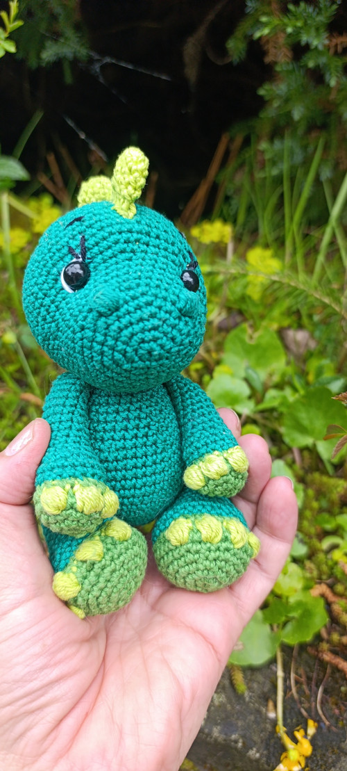 Háčkovaný dinosaurus miminko — foto 6