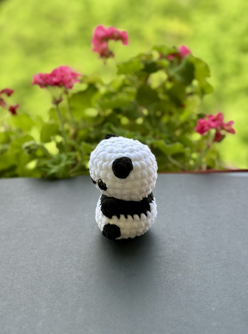Háčkovaný plyšák – panda — foto 3