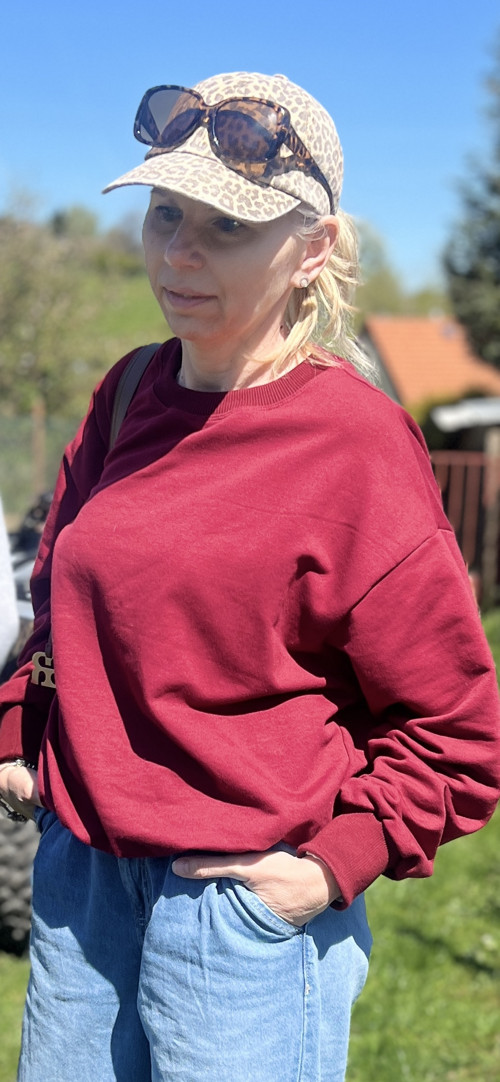 Mikina bordó — foto 4