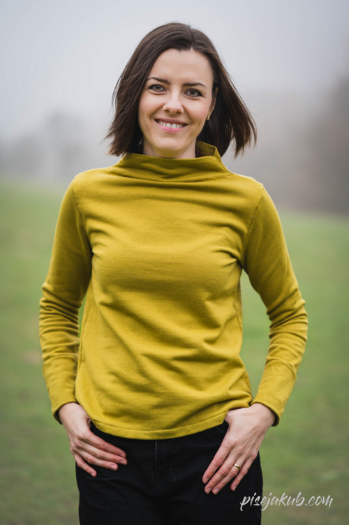Mikina Lora - deadstock látka — foto 6