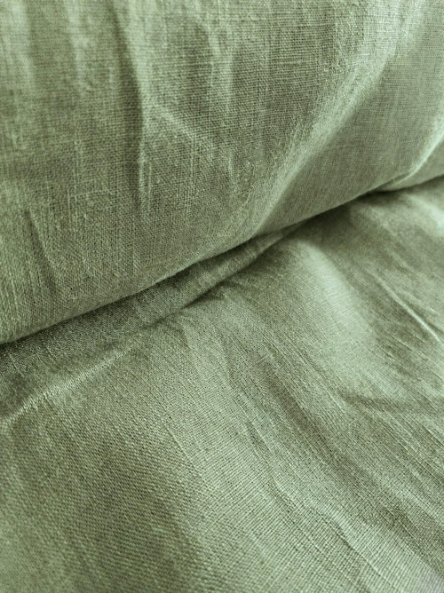 100% měkčený len jarní zelená 3208 — foto 3