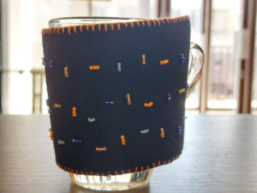 Obal na hrníček - černý — foto 2