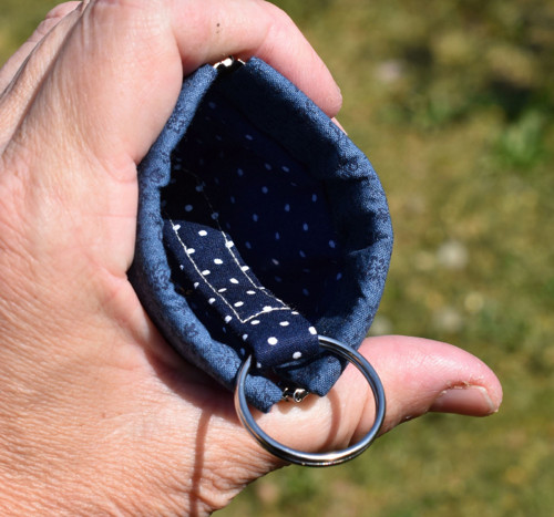 Mini mincovka/klíčenka - Modré pomněnkové snění — foto 5