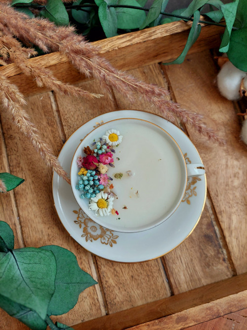 Hrníčkosvíčka "KVĚTUŠKA" mini — foto 2