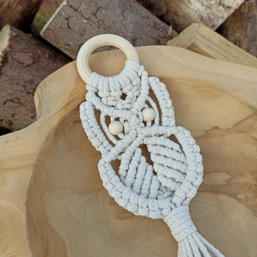 Macramé sovička — foto 6