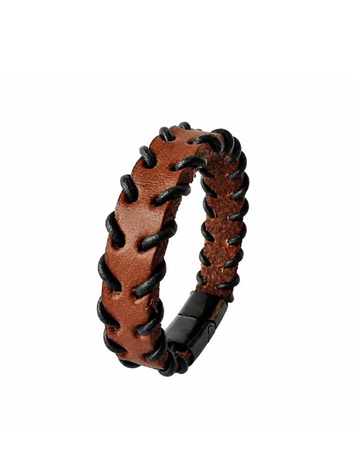 Kožený náramek Brown Bracelet – ručně vyrobený