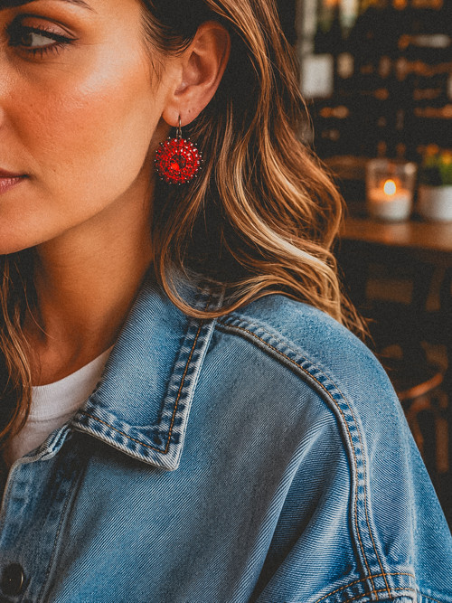 Mini earrings n.17 - vyšívané náušnice — foto 2