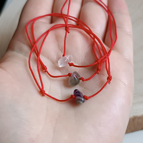 Fluorit - ochranný kabbalah náramek — foto 2