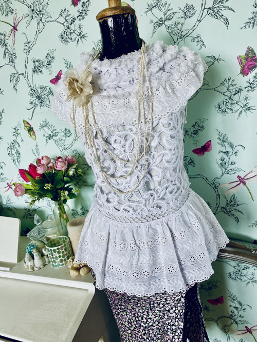 Luxusní halenka peplum — foto 2