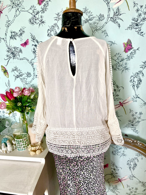 Halenka vintage krajka — foto 4