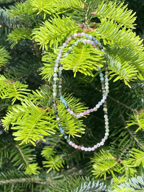Turmalín multicolor broušený wrap — foto 2