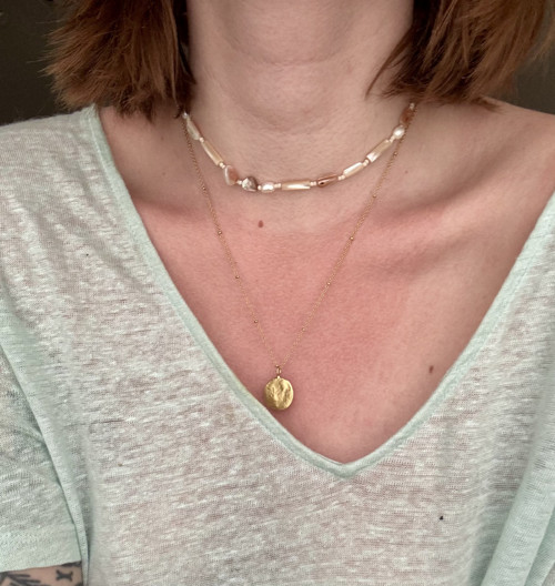 Choker s Perleťou, Perlami, a Perleťovými kúskami — foto 2