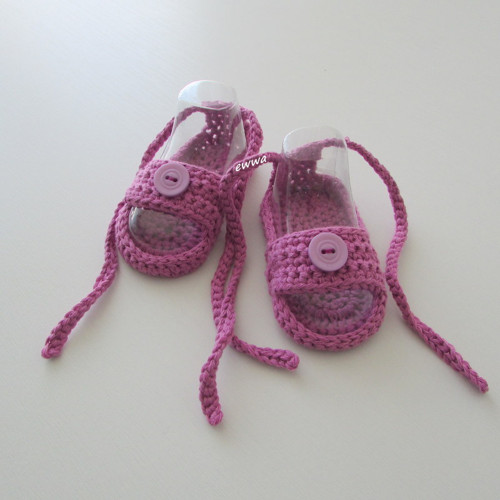 Háčkované sandálky (10 cm) — foto 5