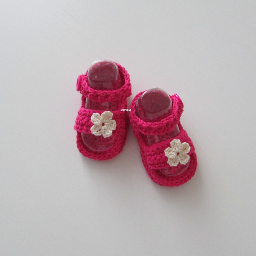 Háčkované sandálky (10 cm) — foto 5