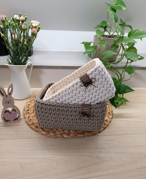 Háčkované košíky — foto 2