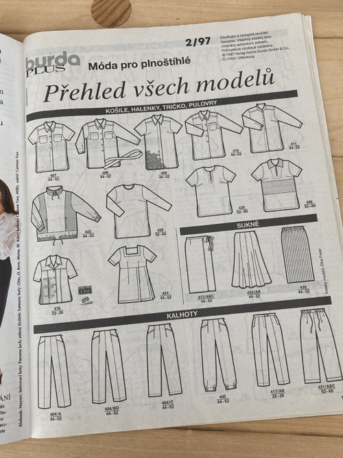 Časopis - BURDA PRO PLNOŠTÍHLÉ 2/97 — foto 4