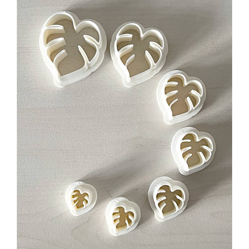 Vykrajovátko monstera na polymer, fimo, cernit — foto 5