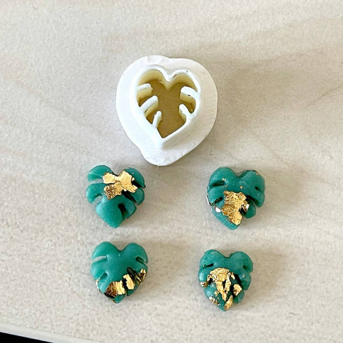 Vykrajovátko monstera na polymer, fimo, cernit — foto 6