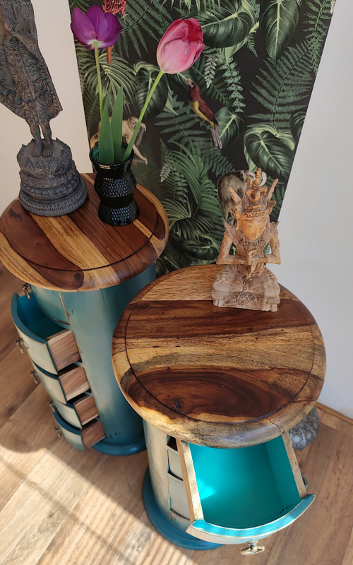 Komody Goa Monkeys exotické dřevo — foto 4