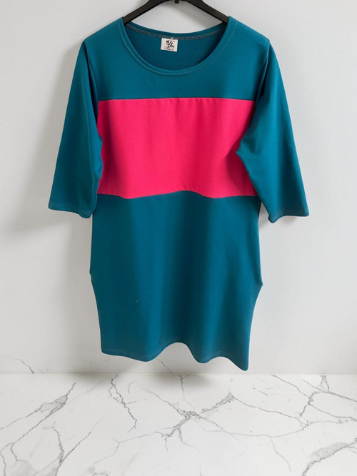 Dámské šaty Petrolej-M/L — foto 3