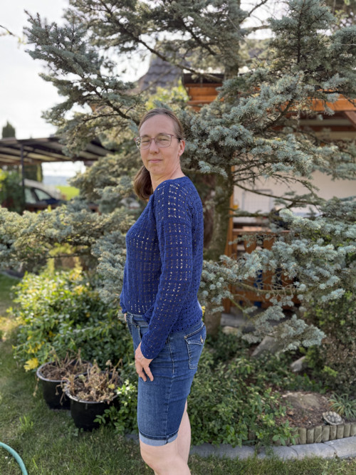 Letní háčkovaný svetr — foto 5