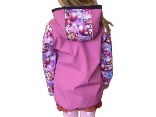Softshell bunda dětská Lištičky s fleecem — foto 2