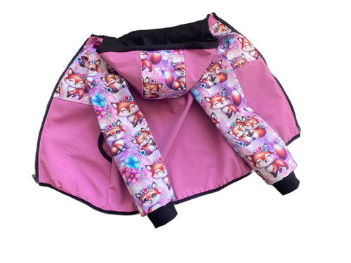 Softshell bunda dětská Lištičky s fleecem — foto 3