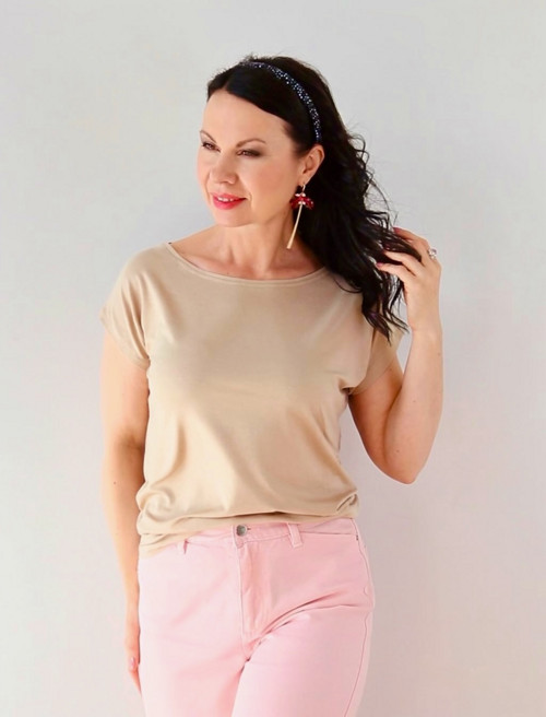 Dámské tričko béžové — foto 2