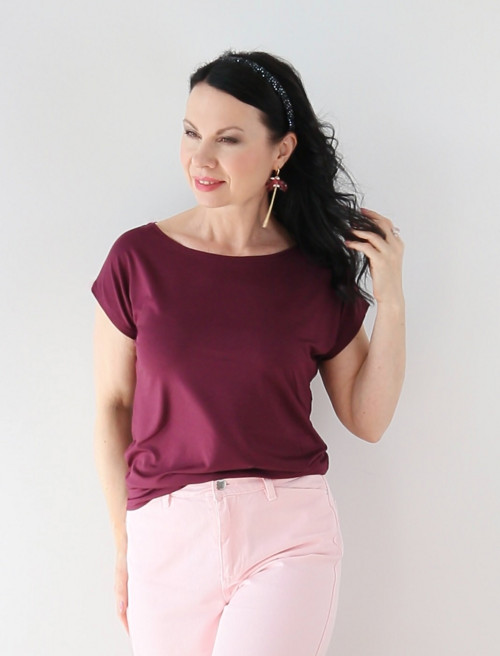 Dámské tričko švestkové — foto 3