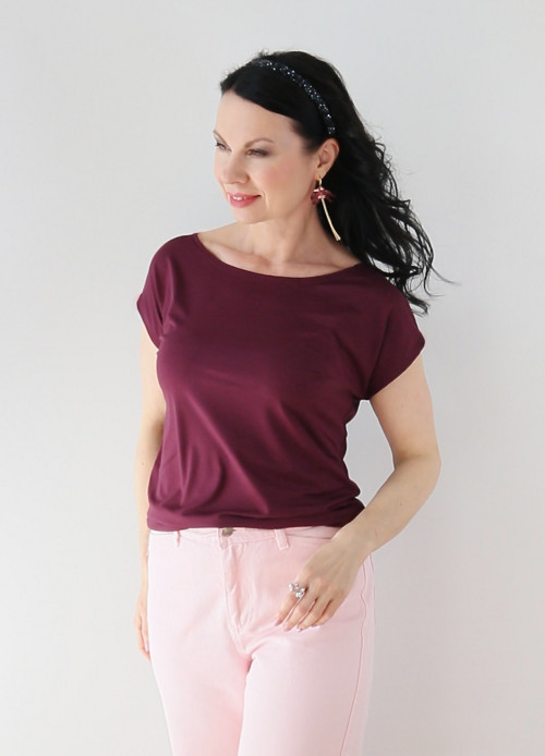 Dámské tričko švestkové — foto 4