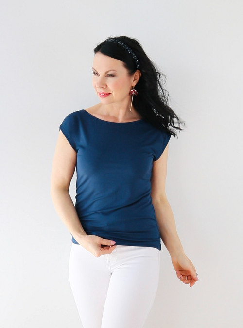 Dámské tričko modré — foto 2