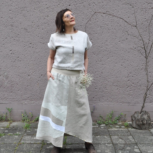 Lněná halena s aplikací — foto 3
