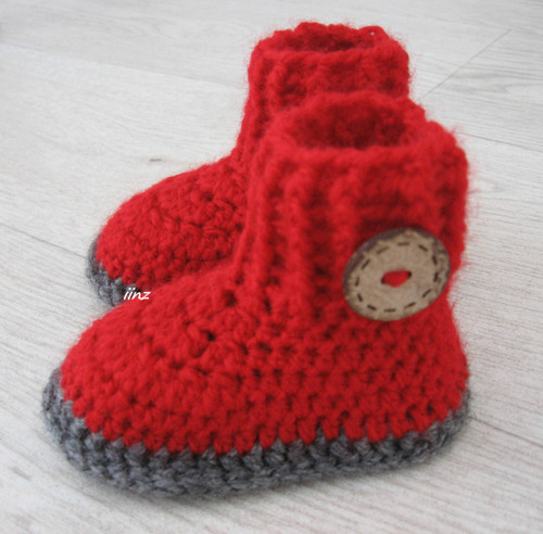 Háčkované botičky (11 cm) — foto 6