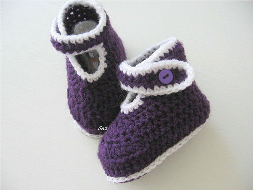 Háčkované botičky (11 cm) — foto 5