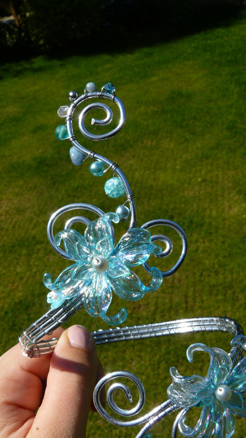 Tyrkysově modrý vílí armcuff — foto 3