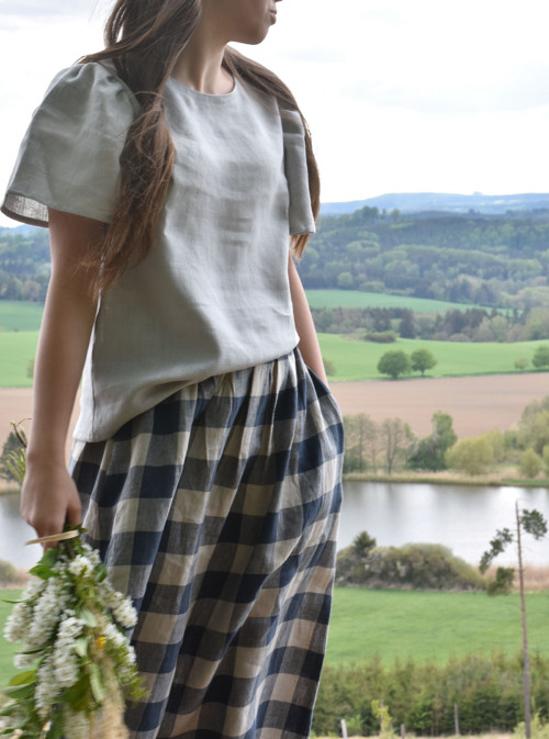 Puff lněná halenka — foto 2