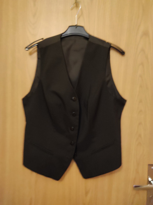 Černá dámská vesta dandy. — foto 4