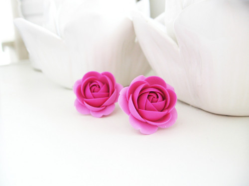 True Magenta Sorbet, visací náušnice — foto 2