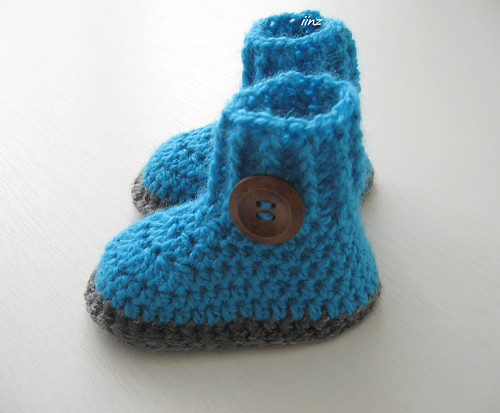 Háčkované botičky (11 cm) — foto 5