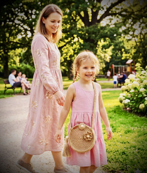 Kulatá háčkovaná kabelka pro holčičku v boho stylu — foto 6