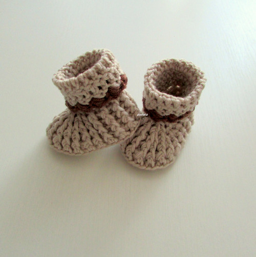 Háčkované botičky (9 cm) — foto 2