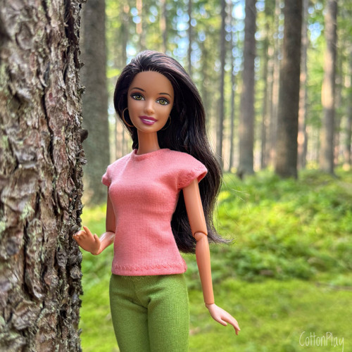 Tričko pro Barbie - broskvové — foto 2
