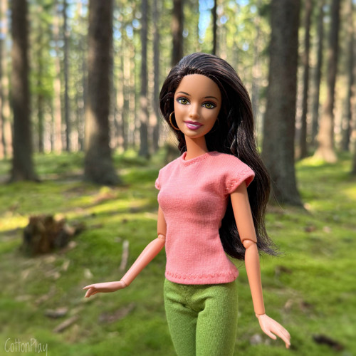 Tričko pro Barbie - broskvové — foto 3
