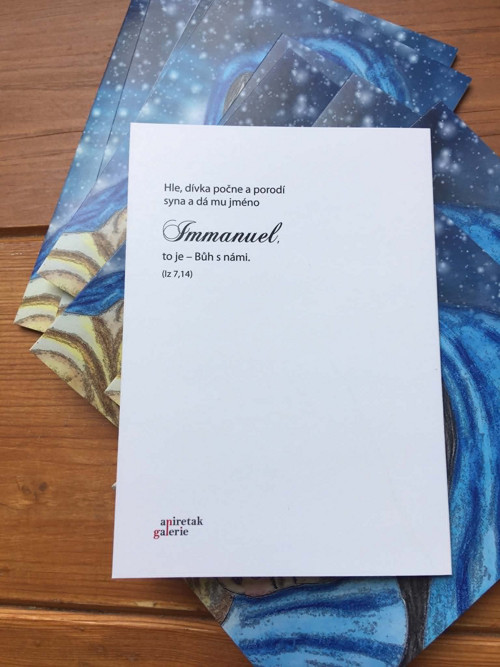 Vánoční přání s biblickým textem – Immanuel (1) — foto 3