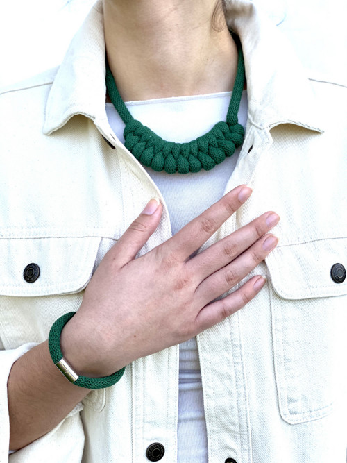 Šňůrový náhrdelník “ NOE Macrame ” — foto 4