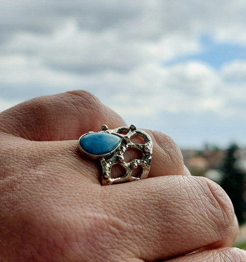 Larimar v písku — foto 6