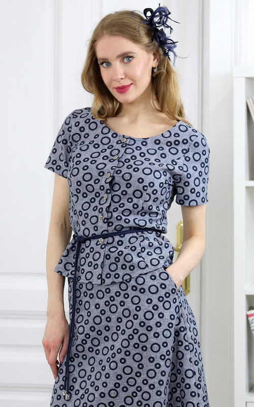 Jackie - princesový top, len / bavlna — foto 3