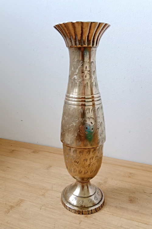 Mosazná váza 26 cm — foto 6