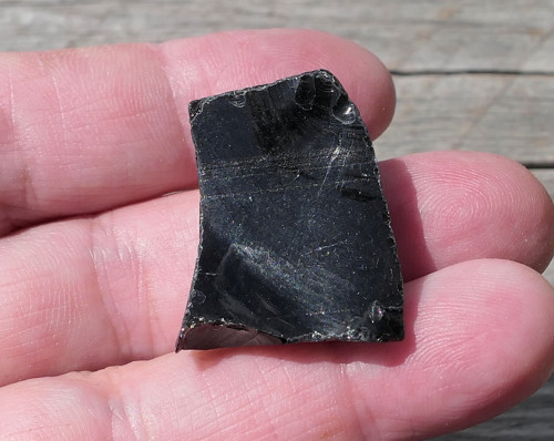 Surový obsidián stříbrný V4097 — foto 3