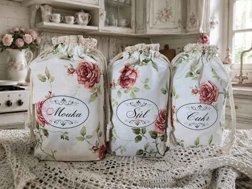 Stylový textilní obal v shabby chic stylu — foto 6